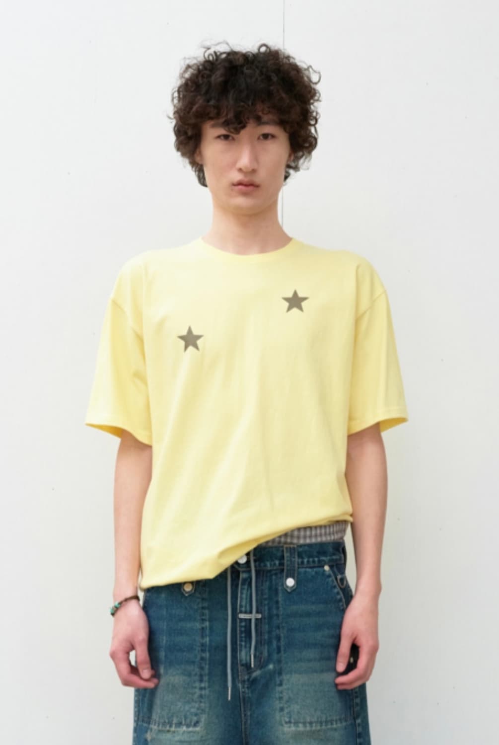 더바이닐하우스 반팔티셔츠 STAR TEE YELLOW  상품이미지2