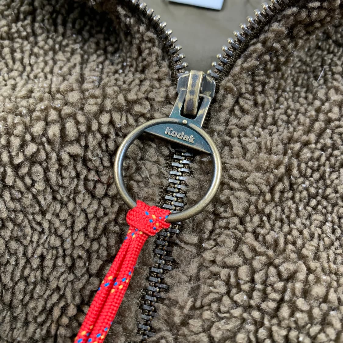 코닥 자수로고 코다크롬 컬러블록 플리스 집업 베스트 상품이미지4