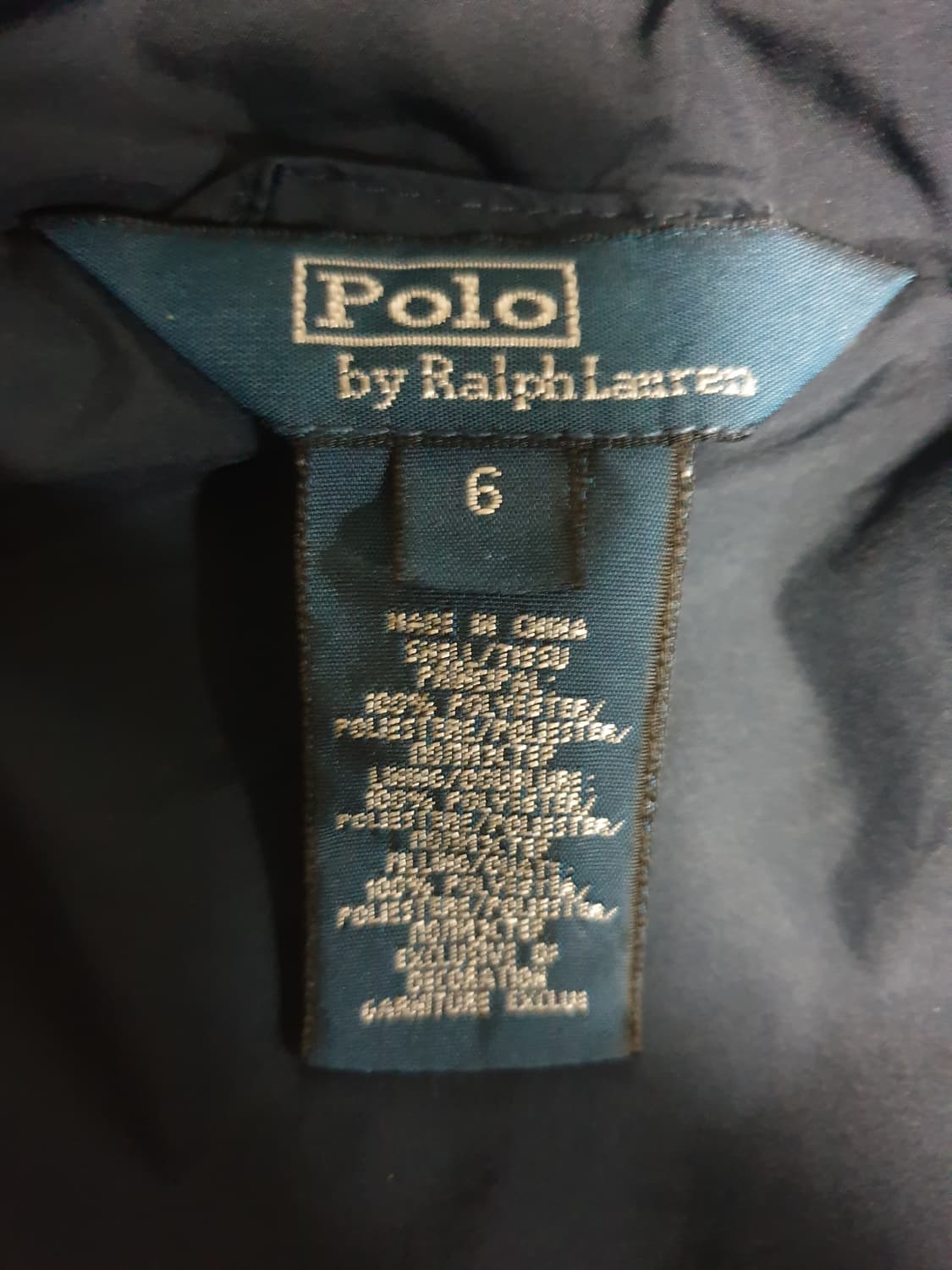 폴로랄프로렌 키즈 퀄팅누빔 자켓 다크네이비 (6사이즈) 상품이미지3