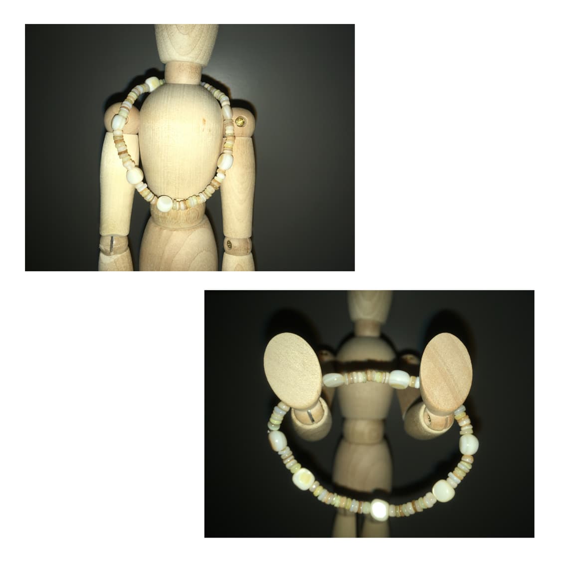 [악] 빈티지 자개 비즈팔찌 상품이미지2