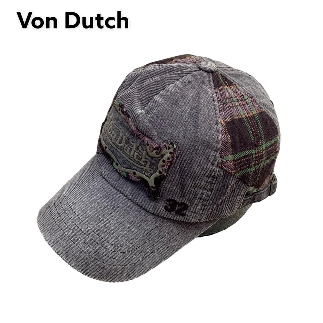 Von Dutch 본더치 퍼플 패치워크 볼캡 상품이미지1