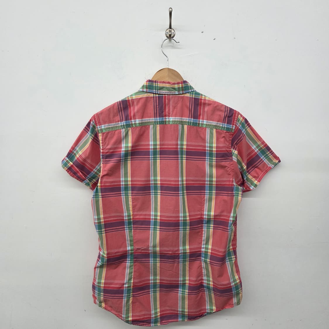 타미힐피거 체크 반팔 셔츠 여m 상품이미지7