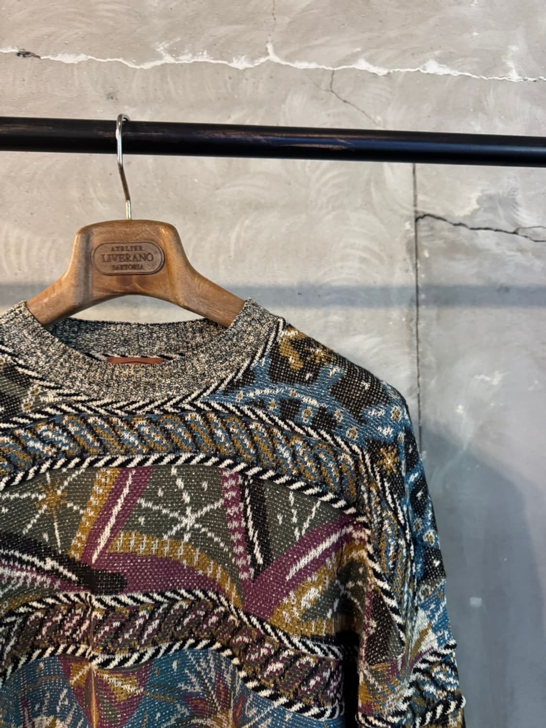 미쏘니 패턴 니트 100 상품이미지3