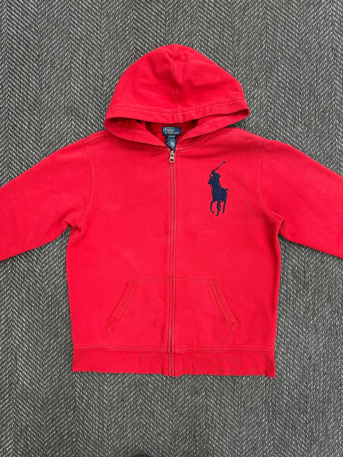 폴로 후드집업 레드 상품이미지2