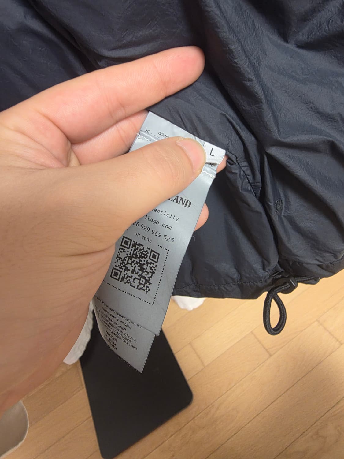 [21FW / L ] 스톤아일랜드 가먼트다잉 크링클랩스 다운 후드 패딩 상품이미지7