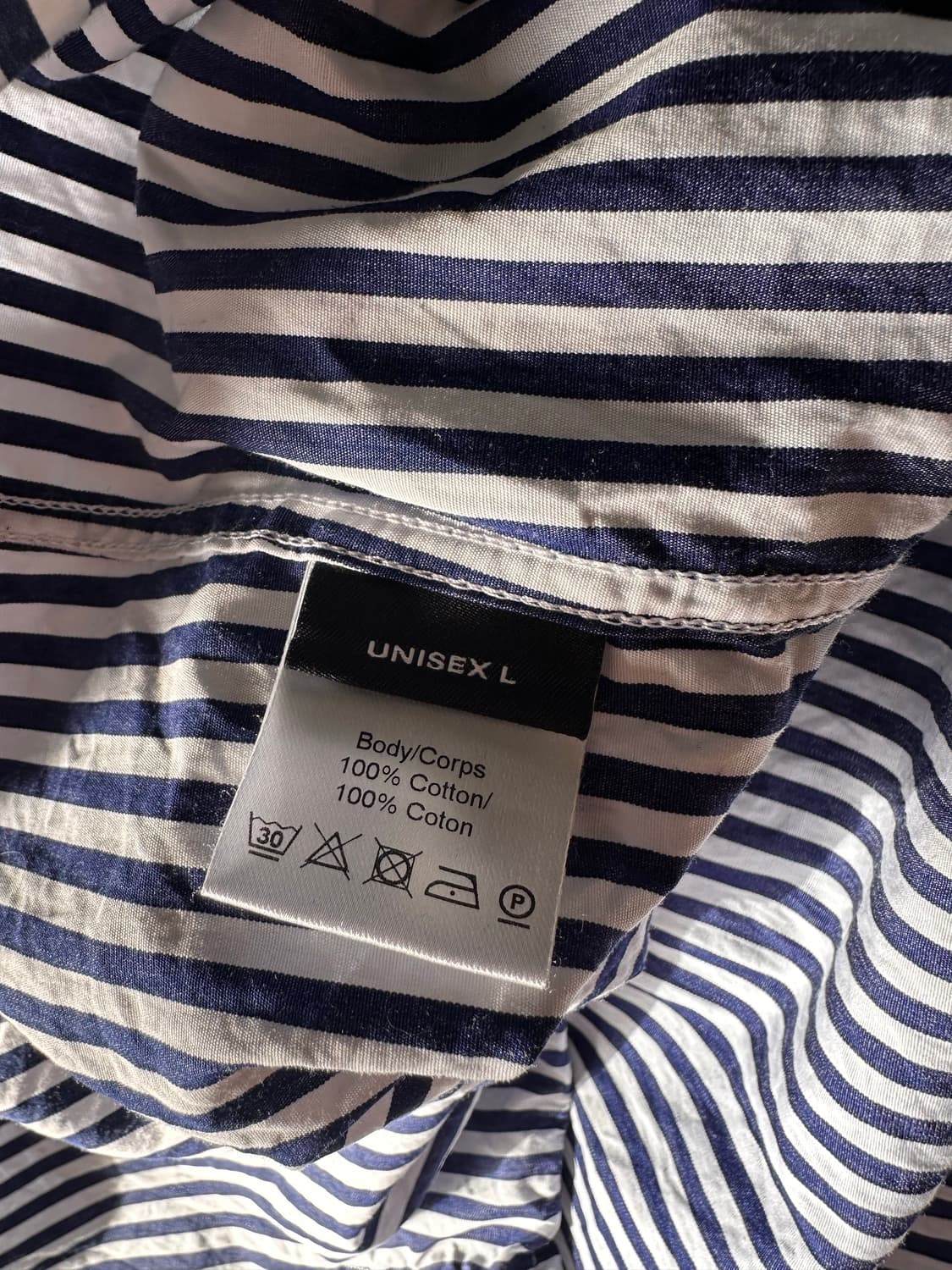 와이프로젝트 / 핀치드 로고 스트라이프 셔츠 / L 상품이미지3