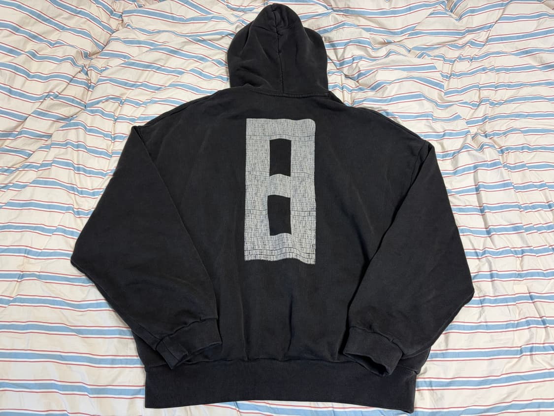 피어오브갓 8TH 프렌치 테리 8 백로고 후드 블랙 상품이미지5