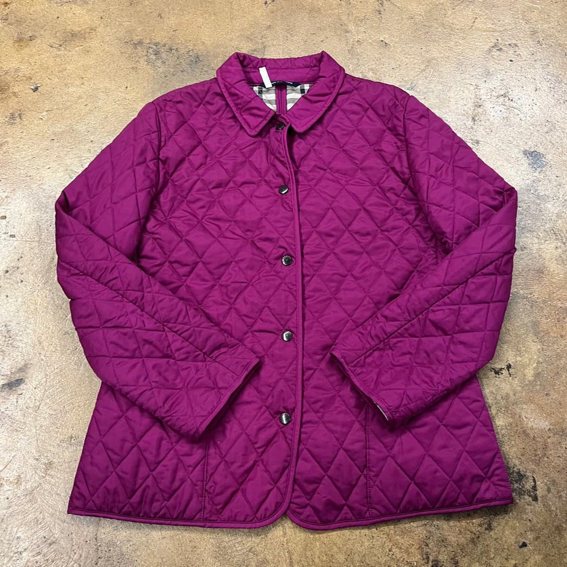 [정품] 버버리 퍼플 퀼팅 자켓 b19 상품이미지2