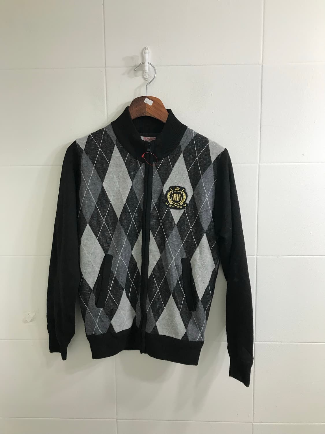 무채색 사선 패딩 도트 아가일 러힙 코디세트 상품이미지5