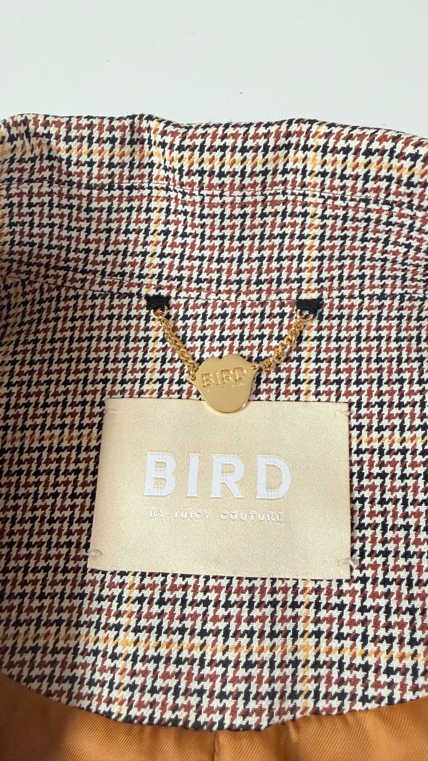 한섬 BIRD by 쥬시꾸뛰르 체크 코트 55 정가 70만원대. 고급스럽 상품이미지8