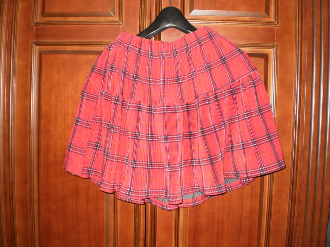 빨강체크치마 상품이미지1