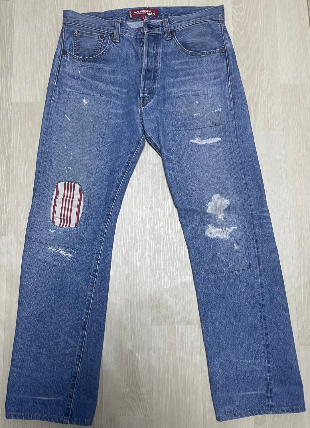 준야와타나베 패치데님 상품이미지2