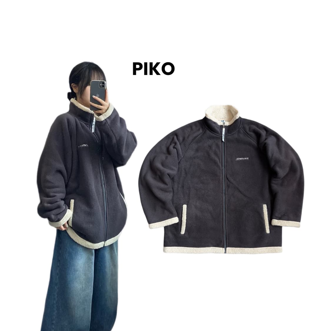 PIKO 피코 제팬 올드스쿨 플리스 자켓 상품이미지1
