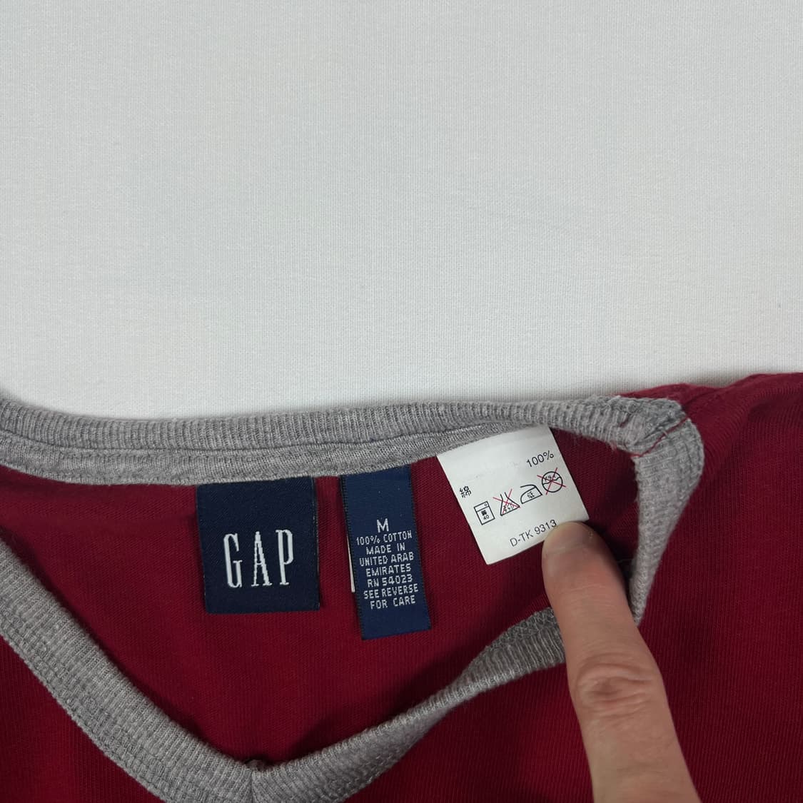 90‘s 갭 gap 반팔 링거티셔츠 상품이미지6