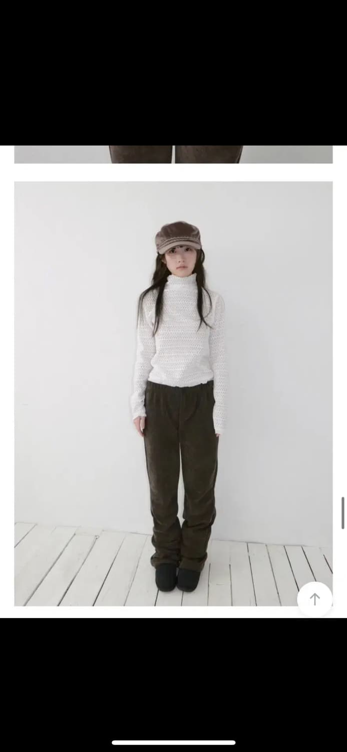 베이비랩 밍크 벨벳 팬츠 브라운 상품이미지1