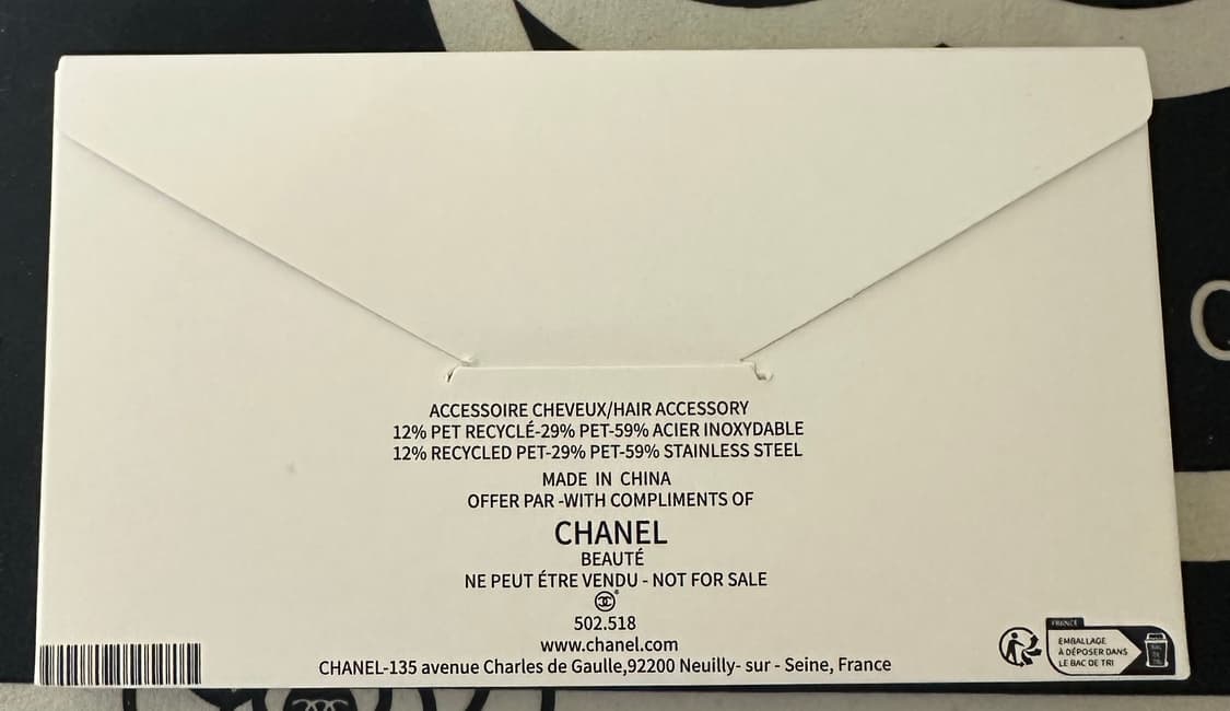 샤넬 헤어 클립 세트 (베이지/레드/블랙) 상품이미지5