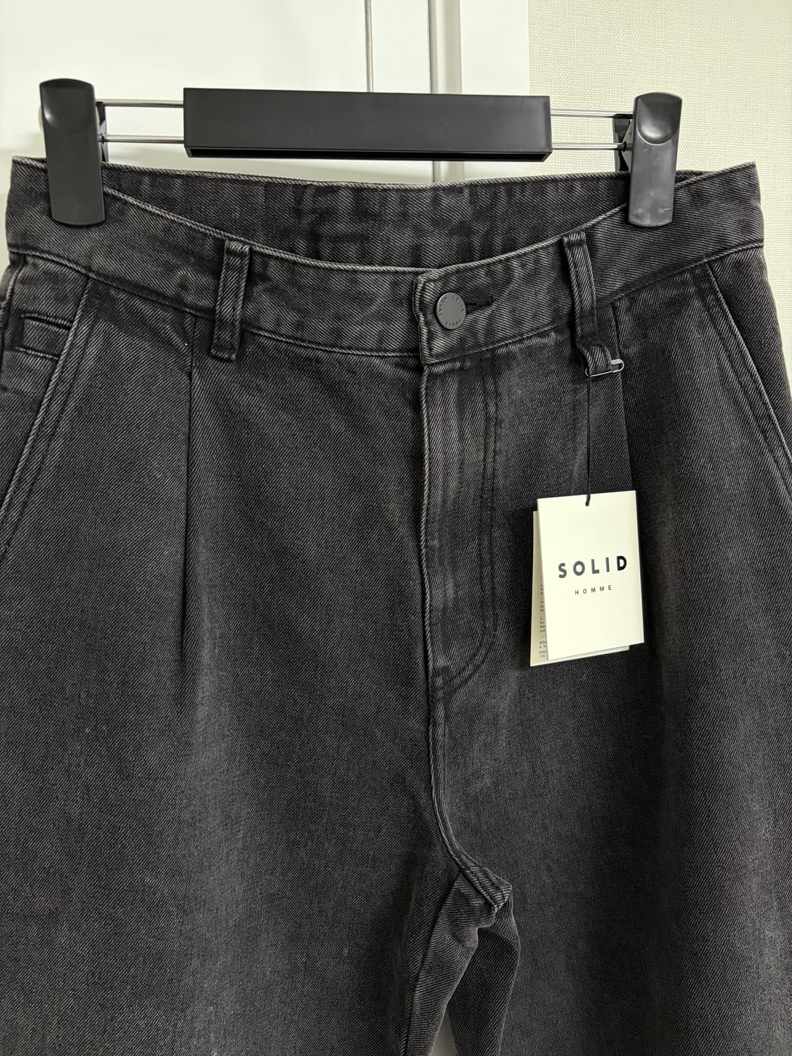 솔리드옴므 블랙 데님 팬츠 46 상품이미지3