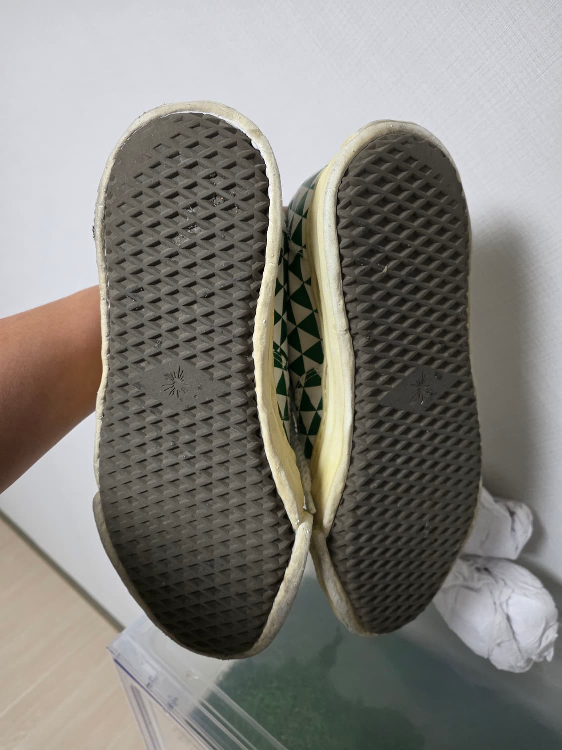 메종 미하라 야스히로 베이커 오버다이드 OG 솔 캔버스 로우탑 스니커즈 상품이미지3