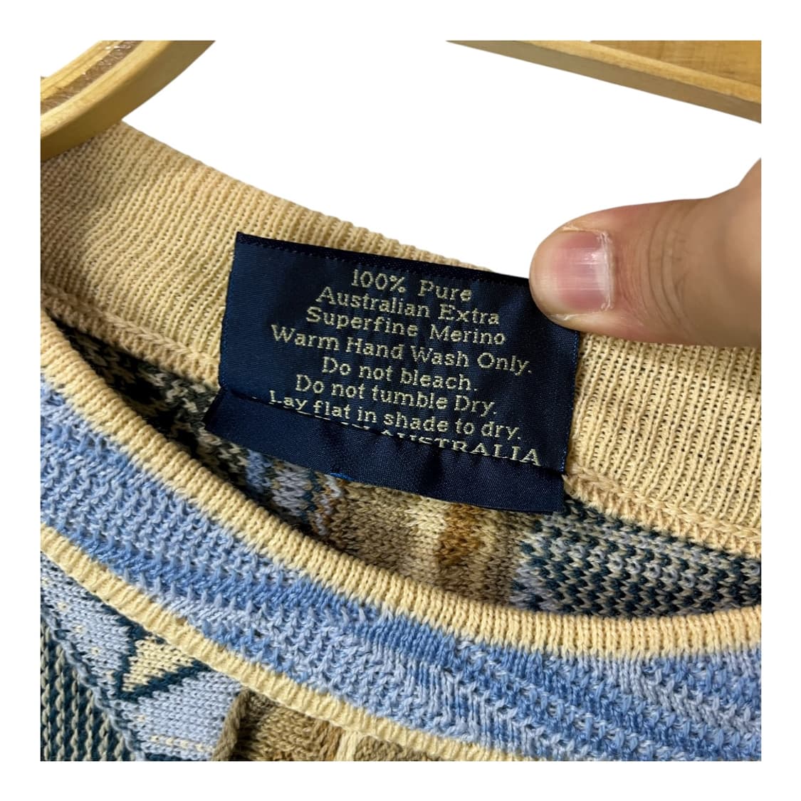 [Carlo Alberto] 빈티지 3D 케이블 울 니트 상품이미지6