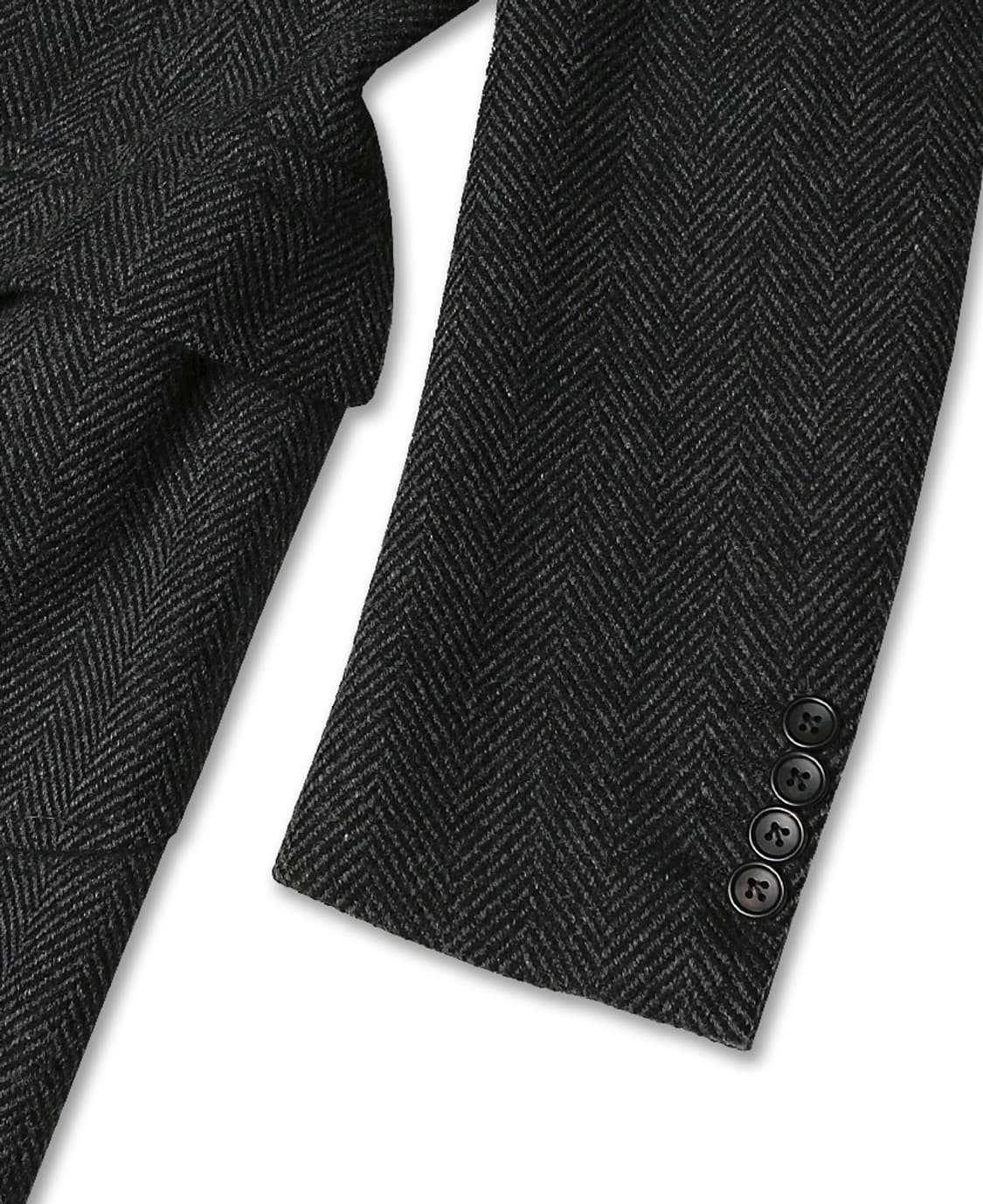 소버린 하우스 [Sovereign House] 헤링본 울 체스터필드 코트 상품이미지3