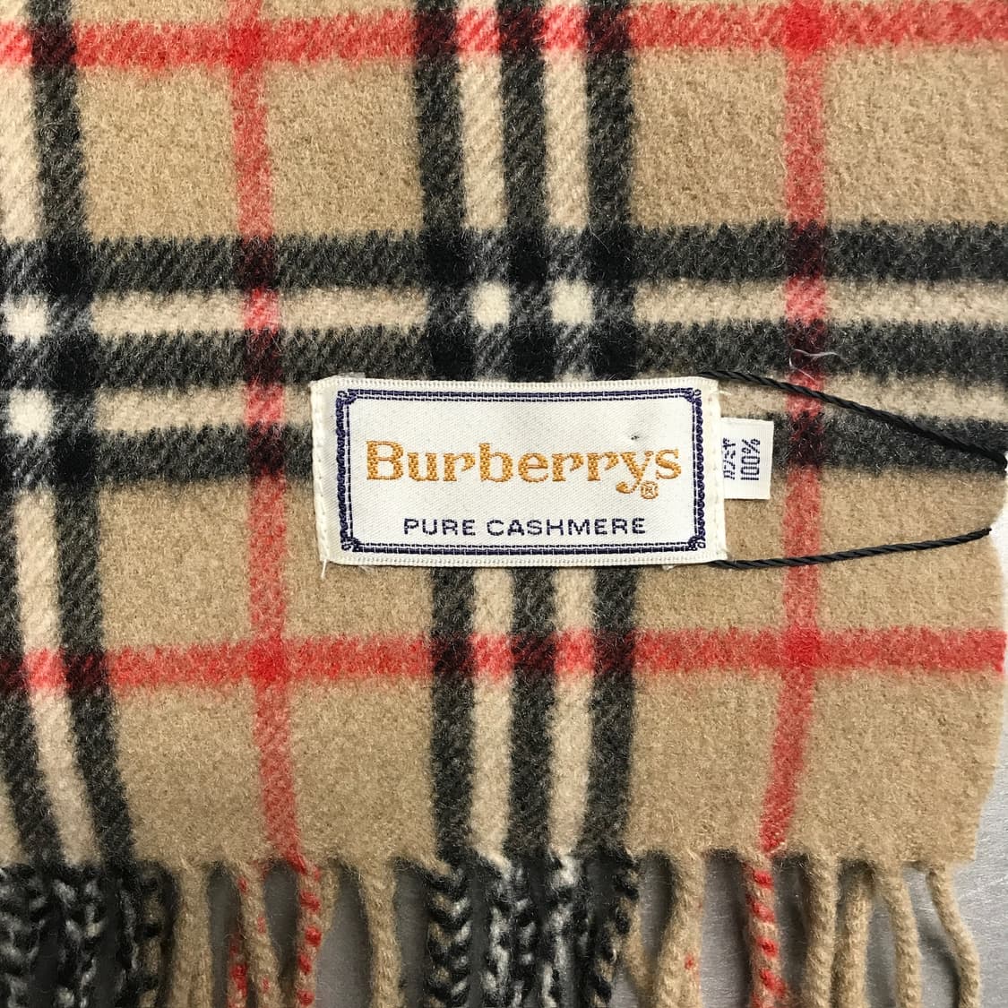 버버리 정품 캐시미어 머플러 베이지 상품이미지4