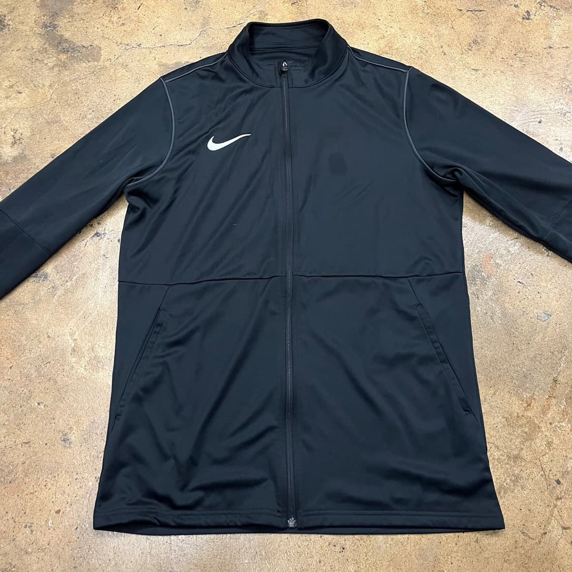 [정품/L] 나이키 드라이핏 블랙 집업 트레이닝 재킷 b16 상품이미지3