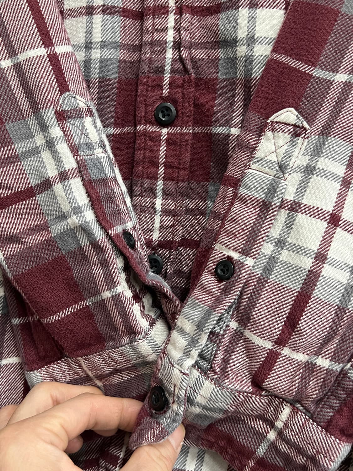 American Eagle 플란넬 체크 셔츠 상품이미지4