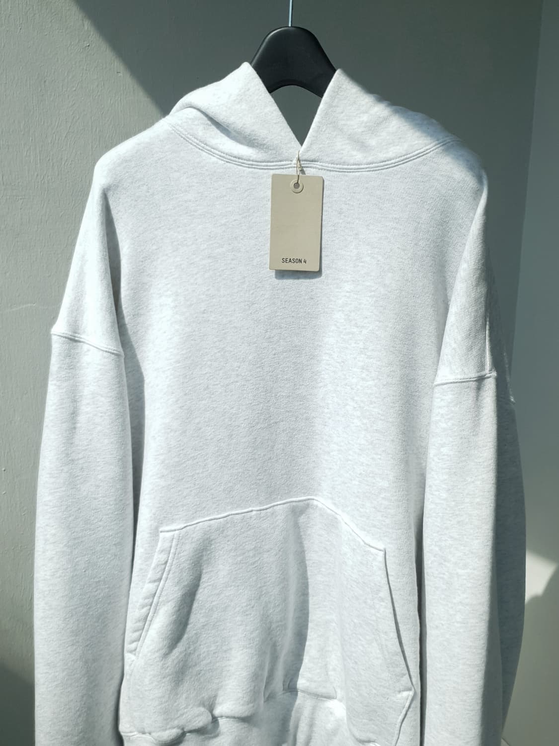 Yeezy Season4 light heather grey hoodie 상품이미지3