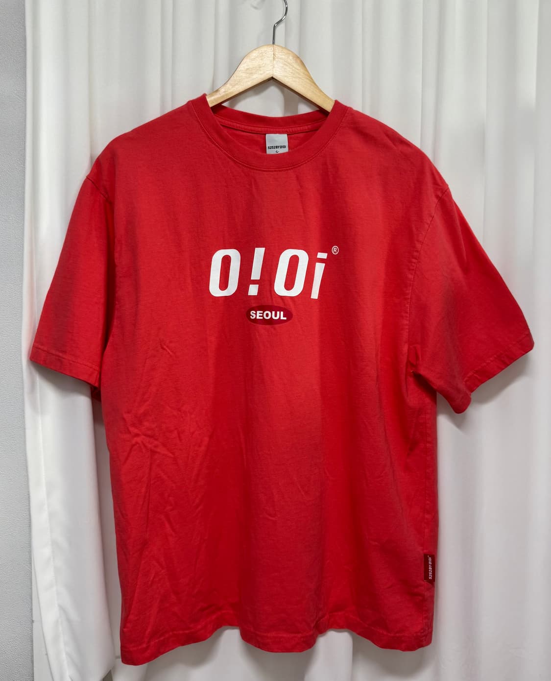 oioi 5252 정품 반팔티 코랄 상품이미지2