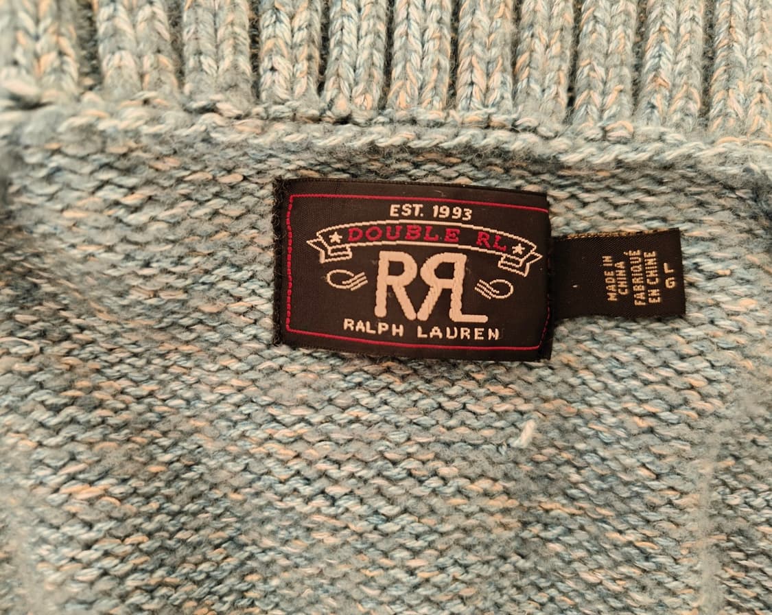 [L] RRL slat flats 인타르시아 니트 가디건 상품이미지5