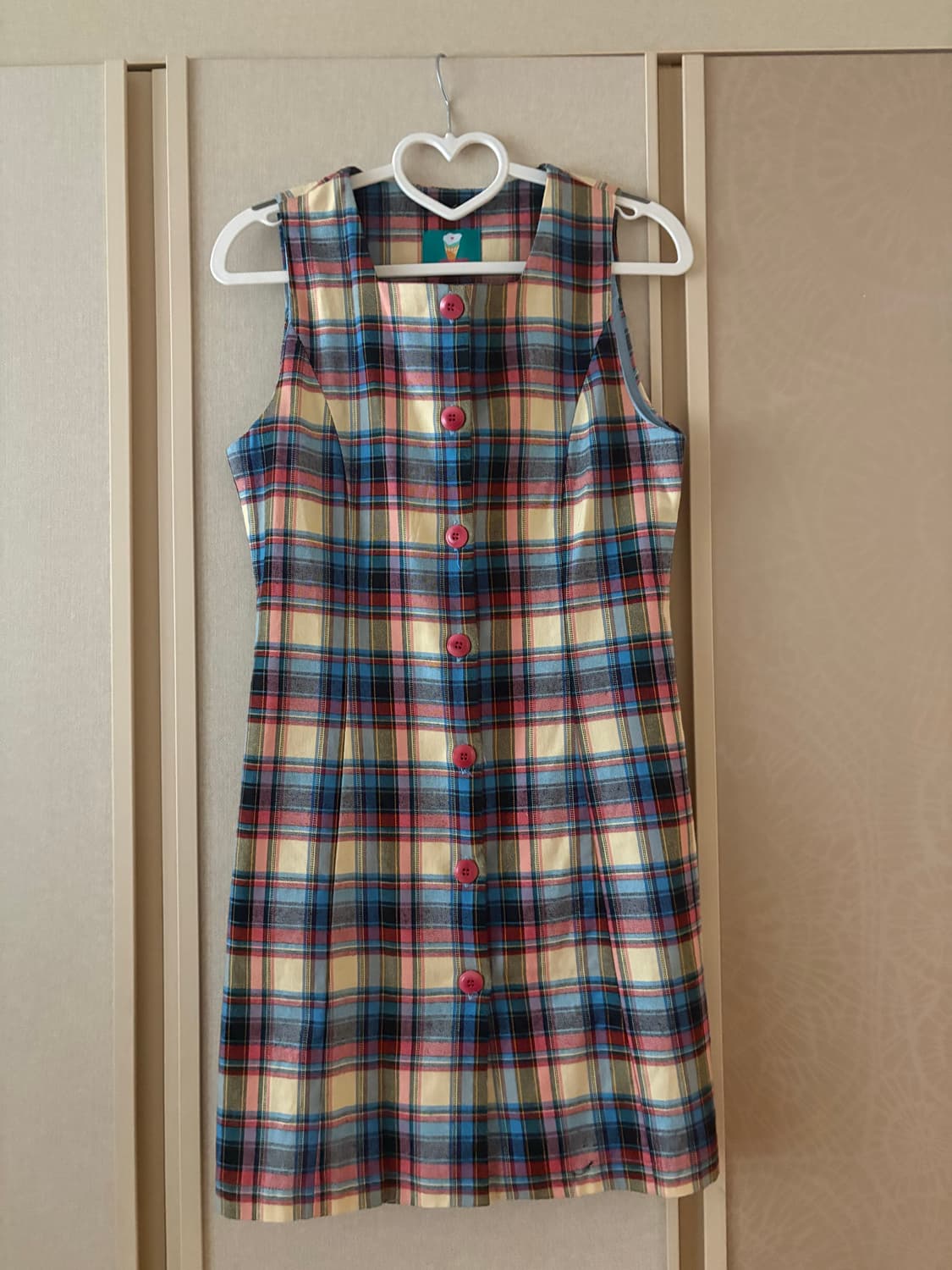 시눈 체크 원피스 상품이미지1