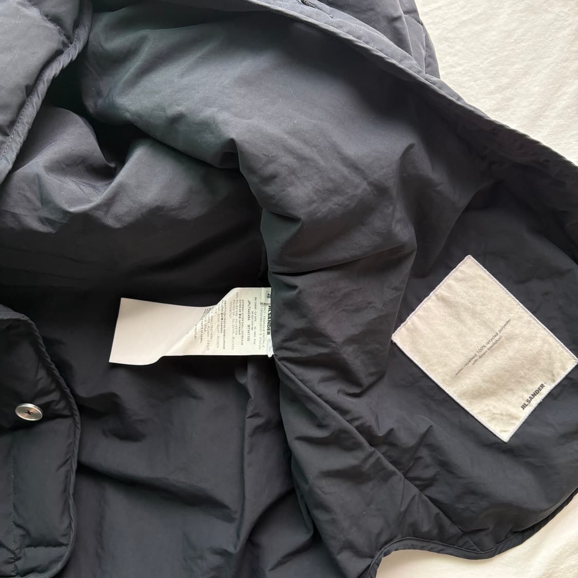 [48] 질샌더 퀄티드 다운 버튼 자켓 네이비 상품이미지5