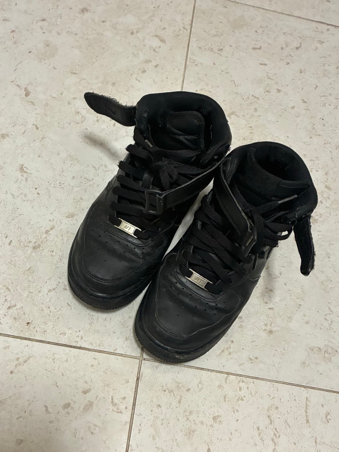 나이키 에어포스 하이 올블랙 250 상품이미지1