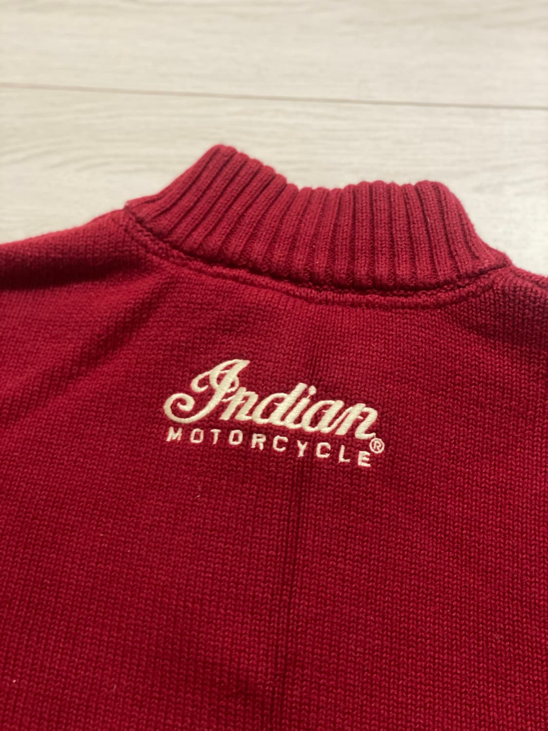 인디언모터사이클 정품 하프 집업 니트 상품이미지2