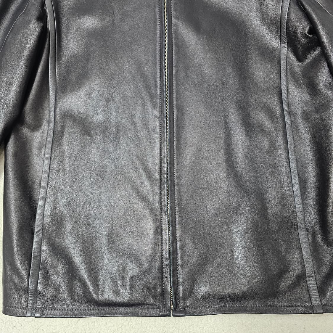 [100] INTERMEZZO 양가죽 스티치 자켓 상품이미지3