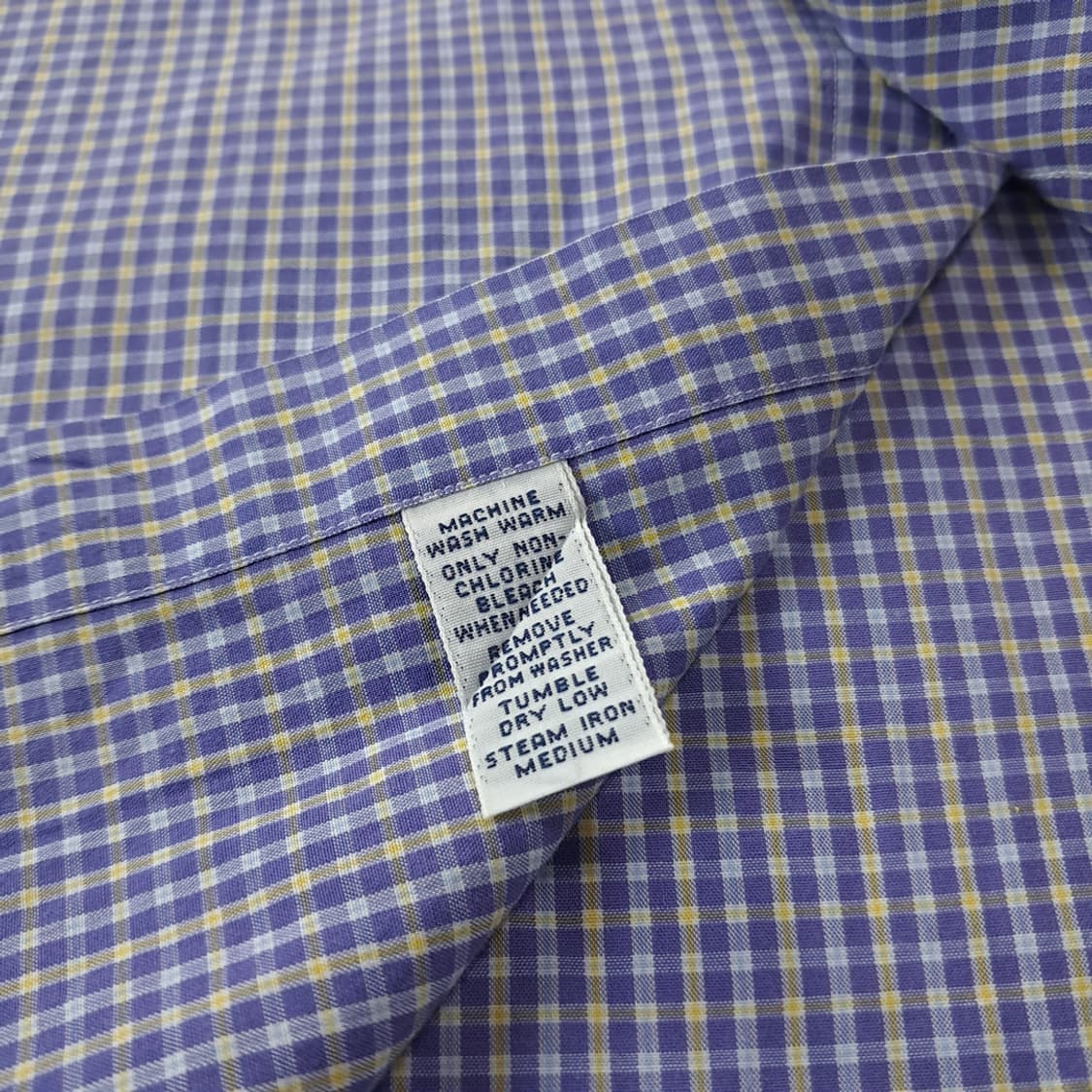 CK611 XL 폴로 90s 홍콩판 마이크로체크 퍼플블루 셔츠 남방 상품이미지5
