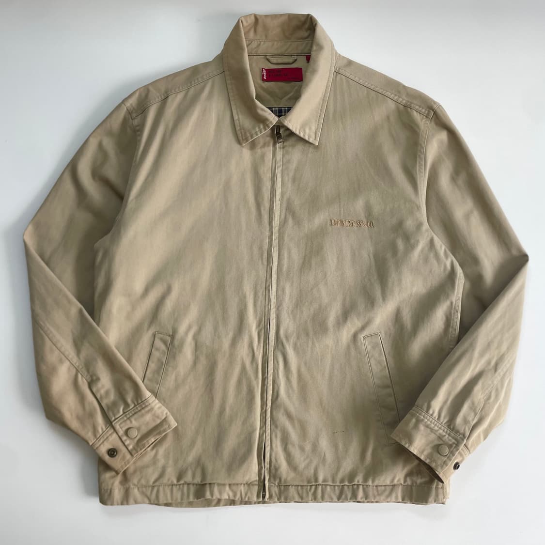 Levi's 리바이스 90‘s 베이지 워크 스펠자수 블루종 자켓 상품이미지3