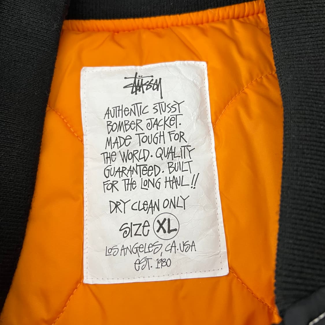 스투시 빌트 리버시블 봄버 자켓 블랙 상품이미지8