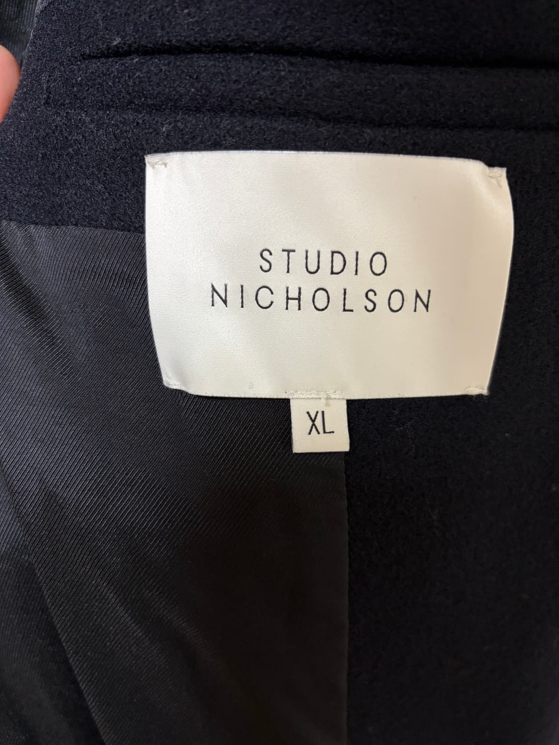 스튜디오 니콜슨 몬디알 발마칸 코트 다크네이비 XL 상품이미지8