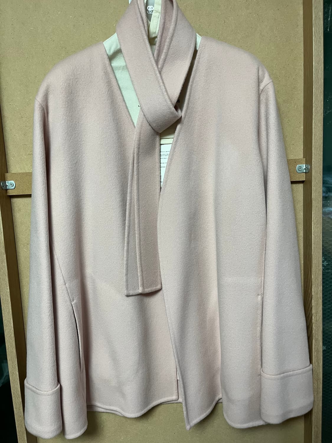 시에sie 24fw 세르 하프벨티드 코트(파우더핑크/미착용 새상품) 상품이미지4