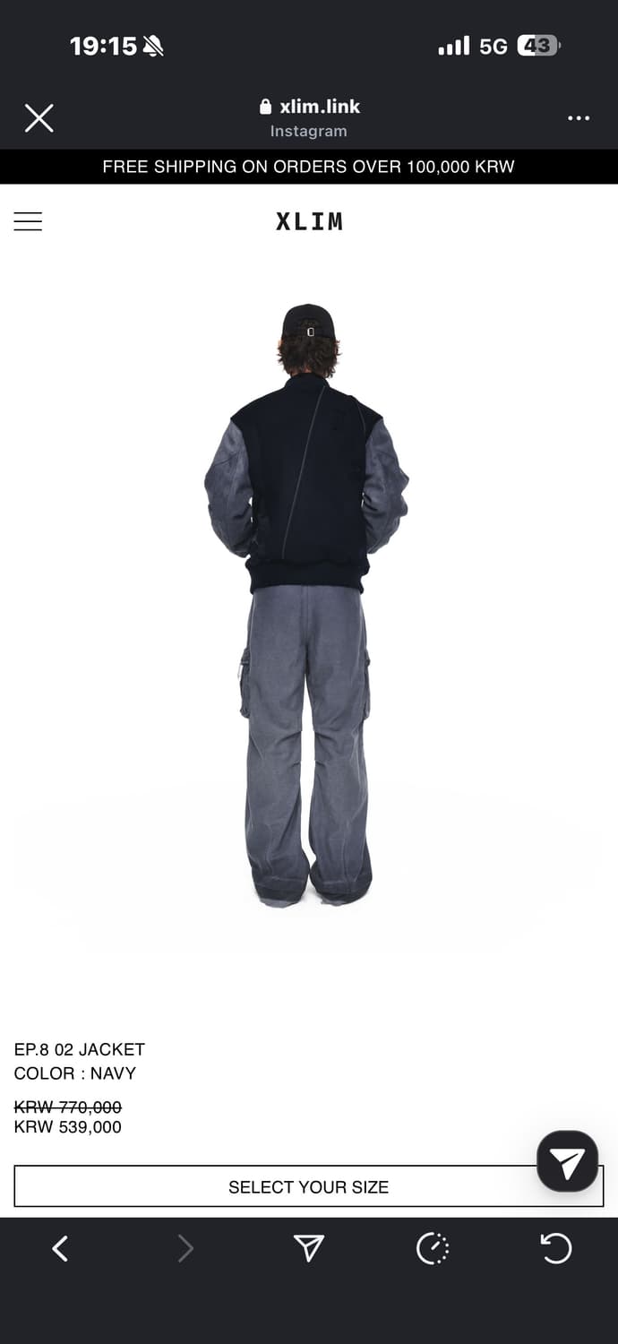 엑슬림 자켓 XL 새제품 상품이미지2