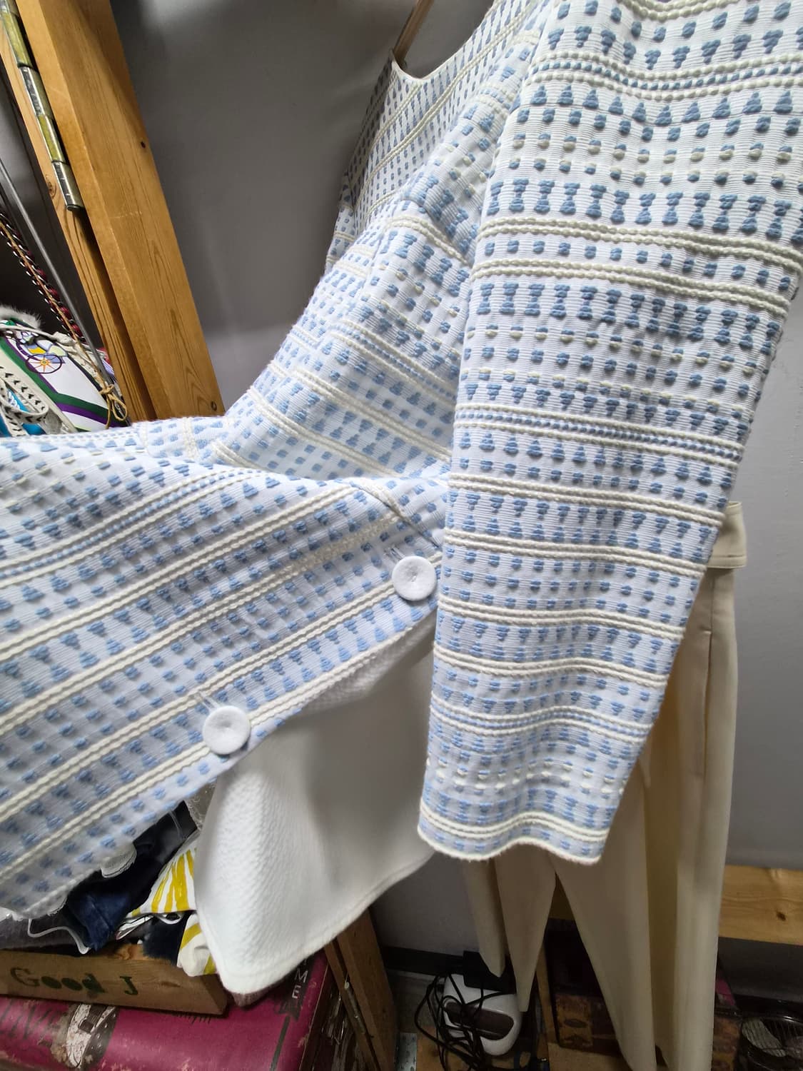 질바이질스튜어트 패턴 블라우스. 나이스크랍 와이드팬츠 상품이미지3