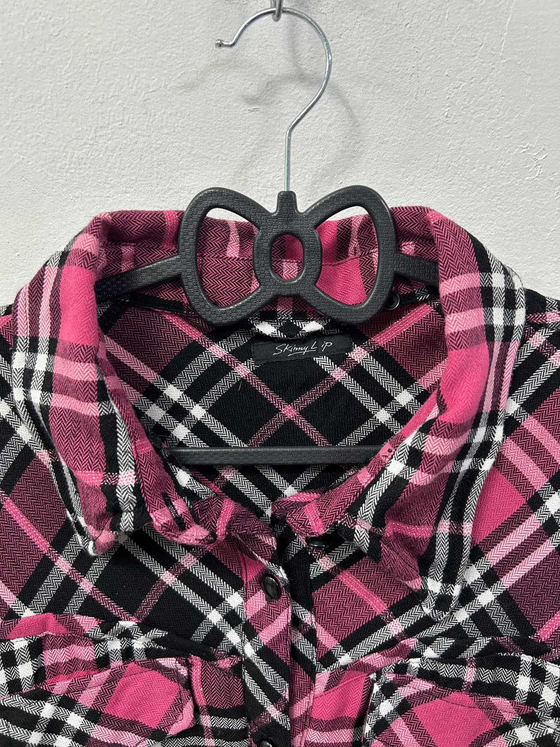 [SKINNY LIP] 스키니 립 핑크 아일렛 셔츠 원피스 상품이미지6