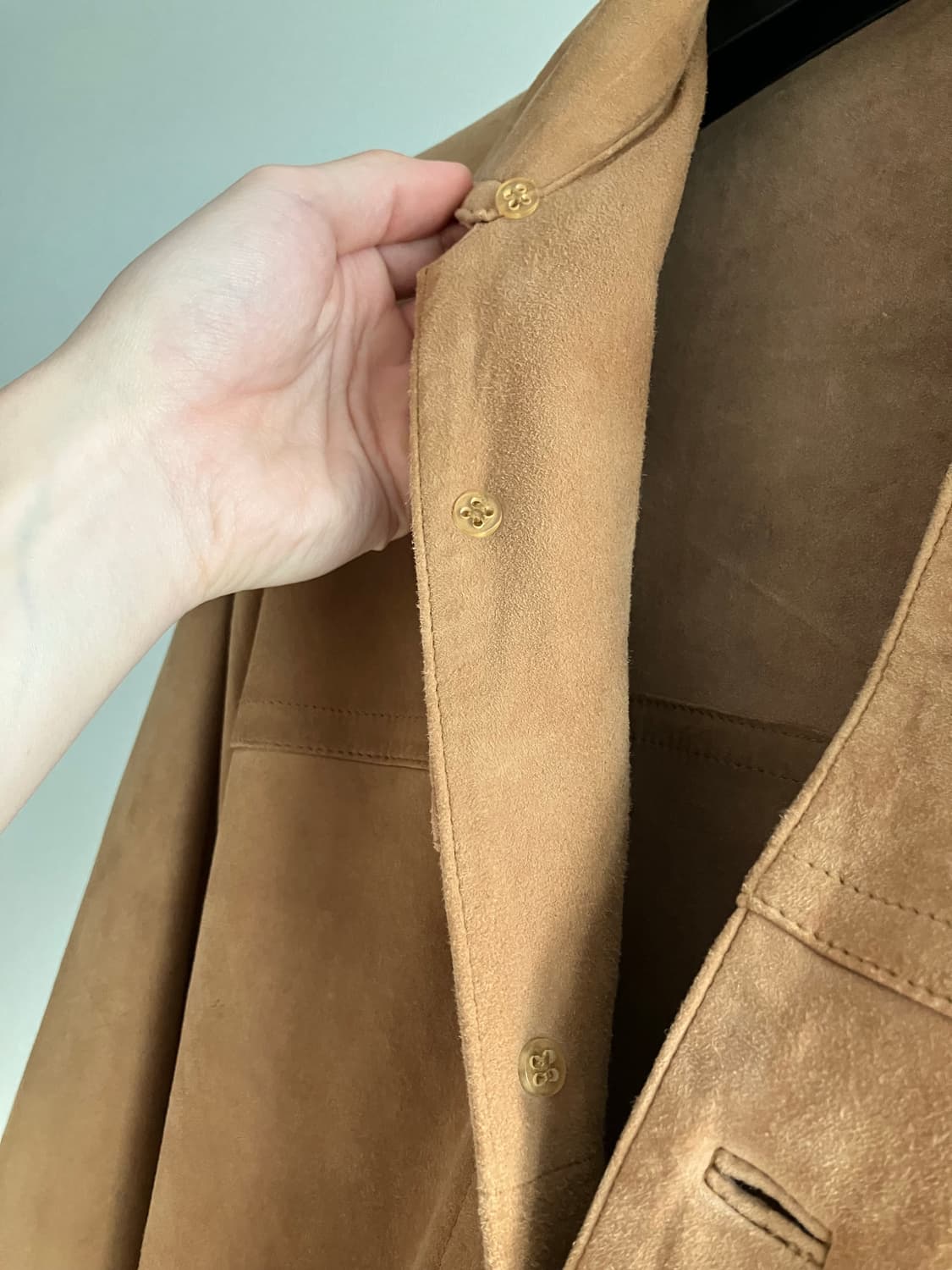 Issey Miyake hai sporting gear 스웨이드 셔츠 상품이미지5