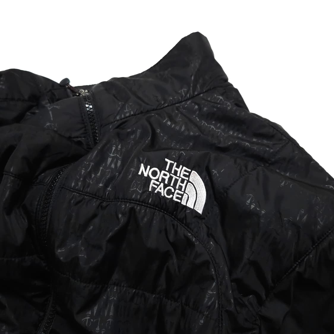 노스페이스 패턴 폴리 경량 패딩 자켓 블랙 상품이미지6