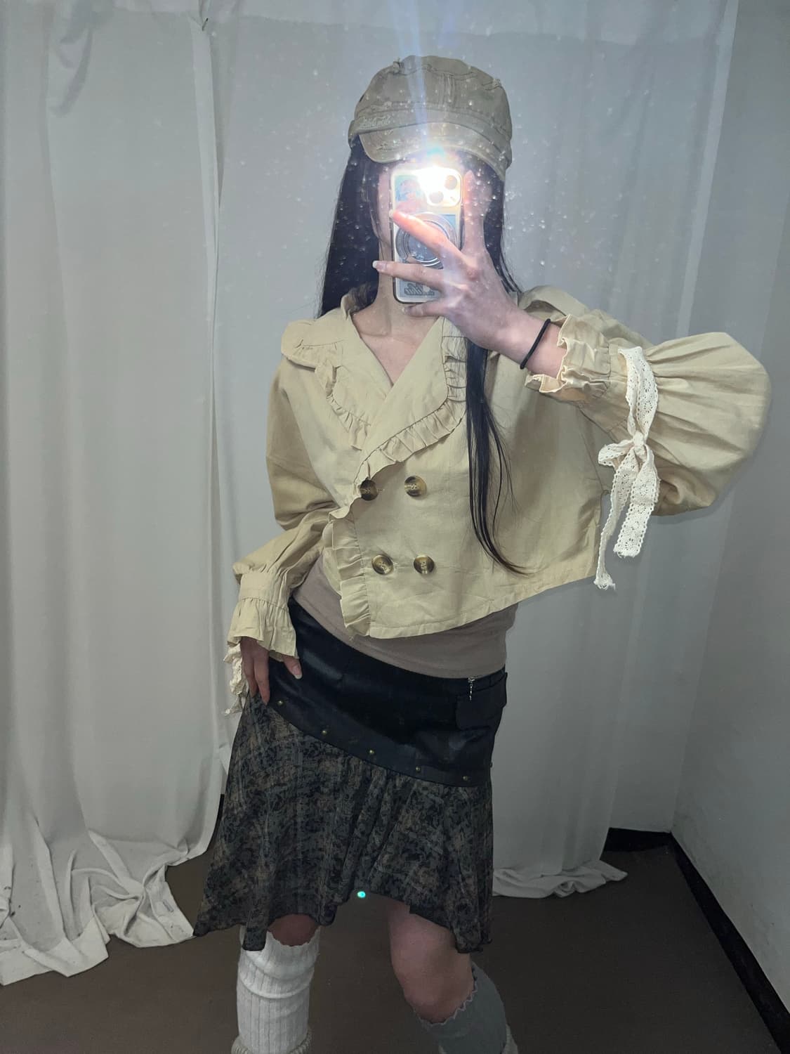 나폴레옹 버튼 러블리 니혼진 셔츠  상품이미지1