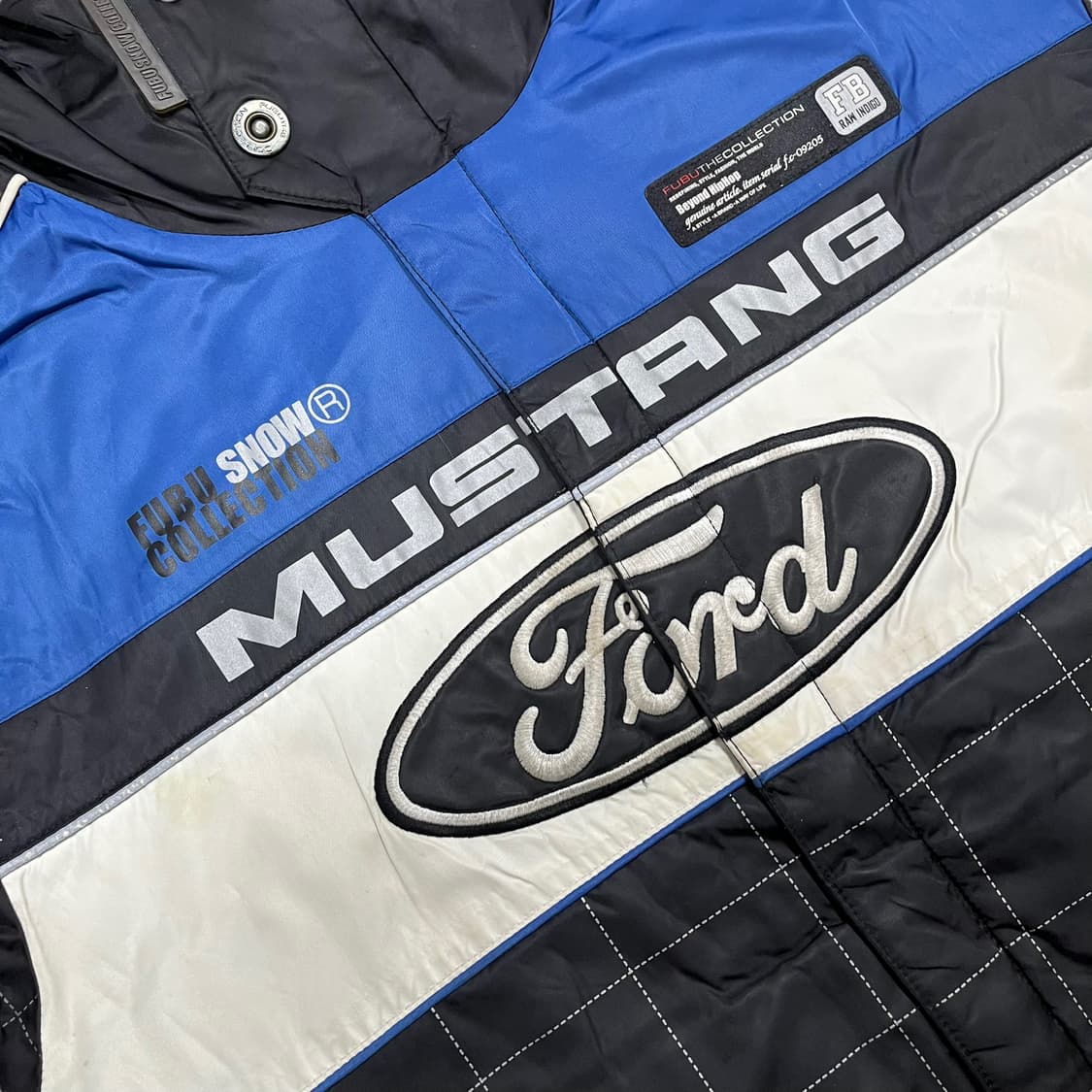 푸부 포드 로고 레이싱 블루 올드스쿨 힙합 자켓 상품이미지8