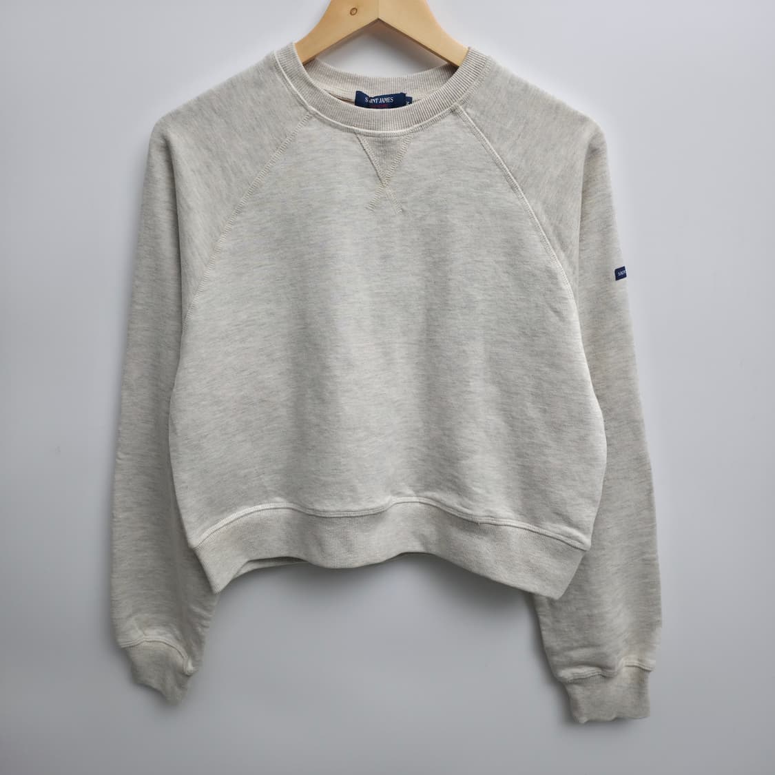 [M] 세인트제임스 하트 엘보패치 패치 맨투맨 상품이미지2