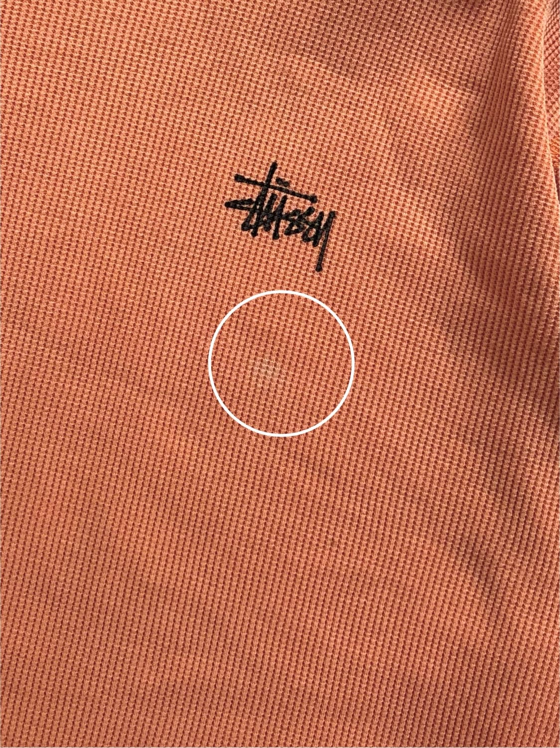 Stussy 스투시 오렌지컬러 와플 롱 슬리브 상품이미지9