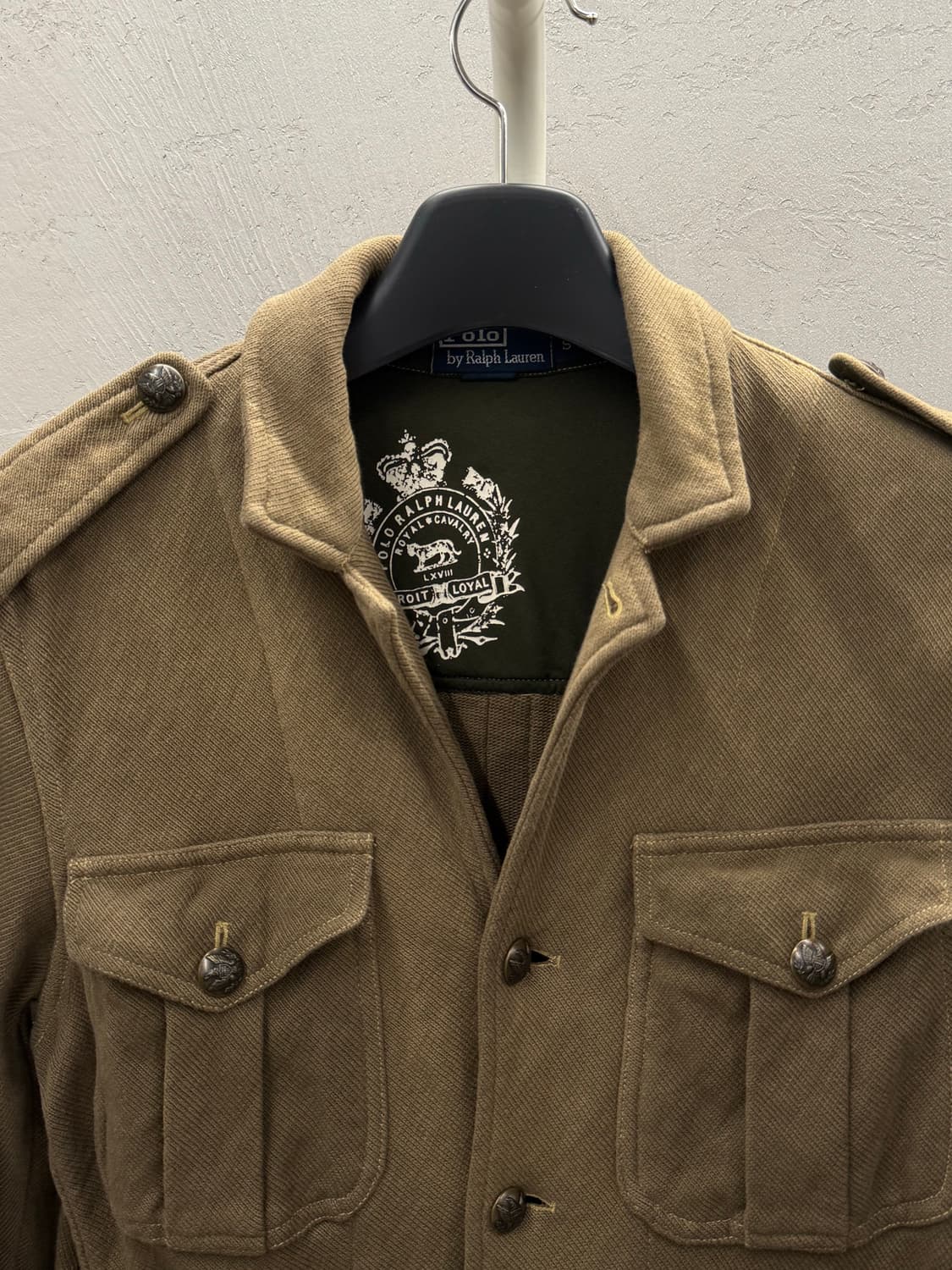 POLO 폴로 랄프로렌 테리 헤비코튼 밀리터리 자켓 S 상품이미지3
